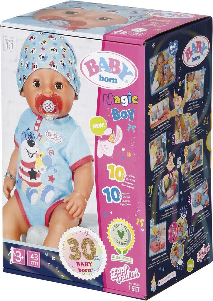 Zapf Creation 827963 - BABY born Magic Boy 43cm - OOVP Image du produit 