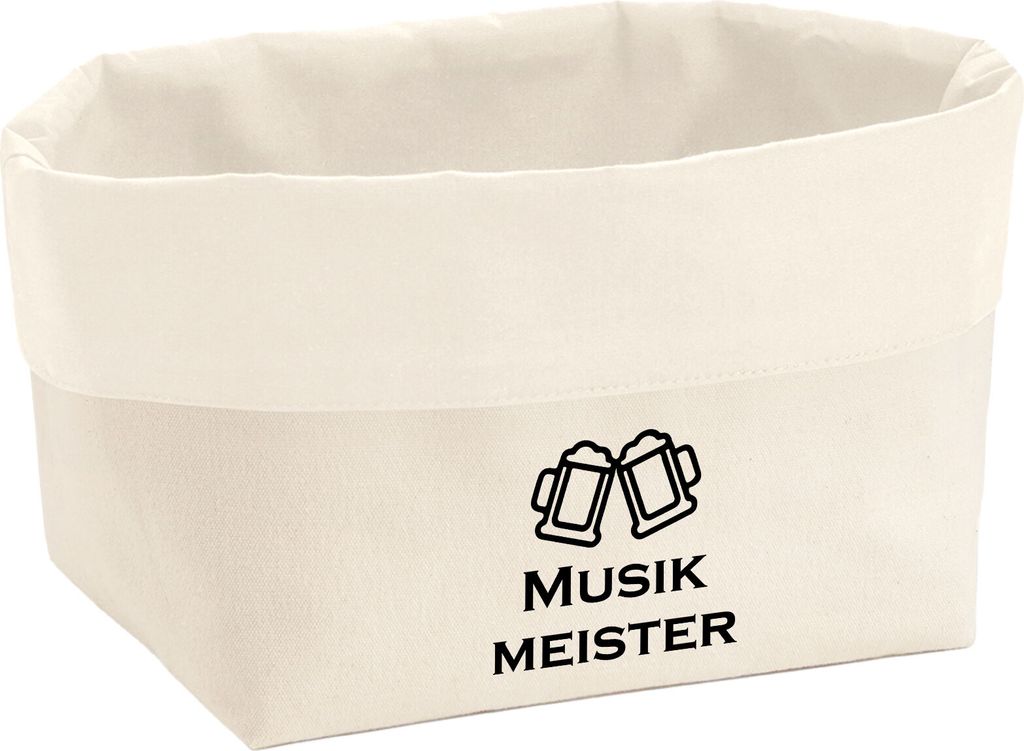Huuraa Organizer Musikmeister Spielmanszug 3 Liter Medium Canvas Baumwolle Utensilo Geschenkidee