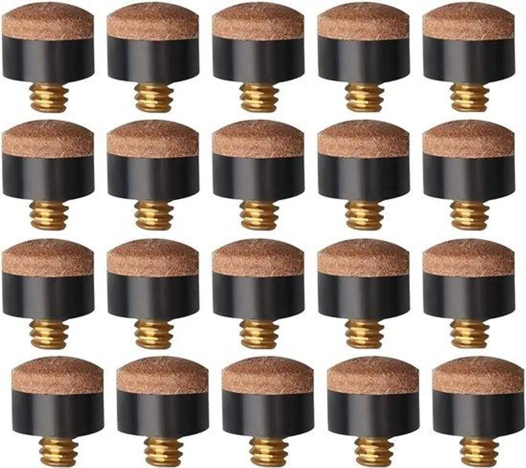Pointes de rechange billard en cuir pleine fleur 10 mm à visser