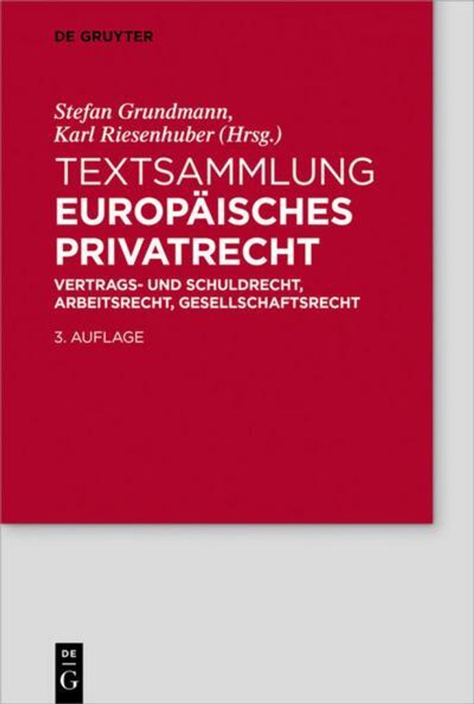 Textsammlung Europäisches Privatrecht | Kaufland.de