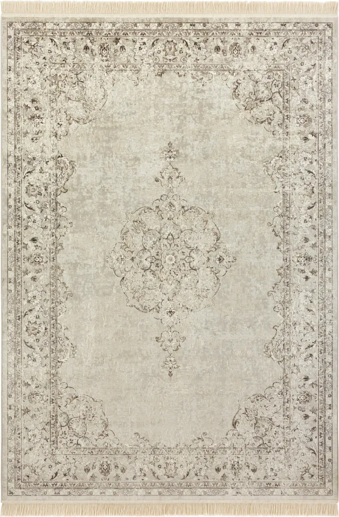 Moquette Naveh 104382 Crème 95x140 cm - Tapis de Qualité Supérieure