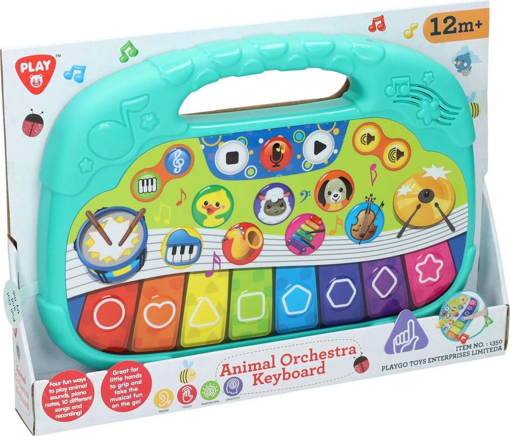 Playgo Tiere Keyboard - Spielzeug Klavier mit Produktbild 