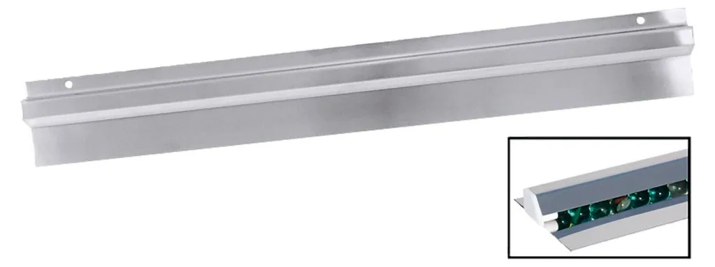 Binario di ricezione CONTACTO, altezza: 100 mm, lunghezza: 915 mm, profondità: 20 mm