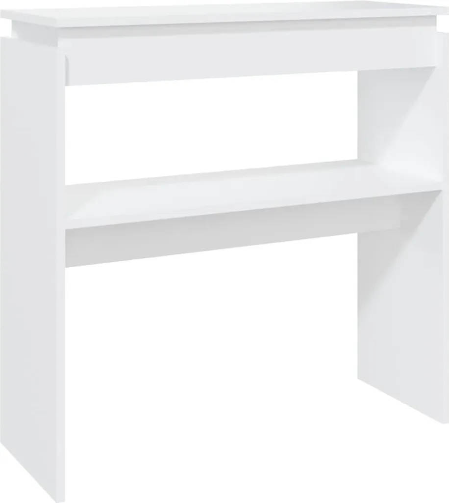 Mobile Consolle Bianco 80 cm | Tavolino per Divano e Corridoio in Legno
