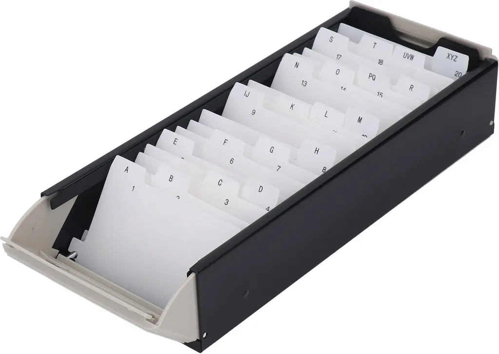 Titolare della carta indice, organizzatore del supporto del file della carta, organizzatore della carta indice, scatola del file della carta, organizzatore della carta di credito, scatola della carta indice - 1