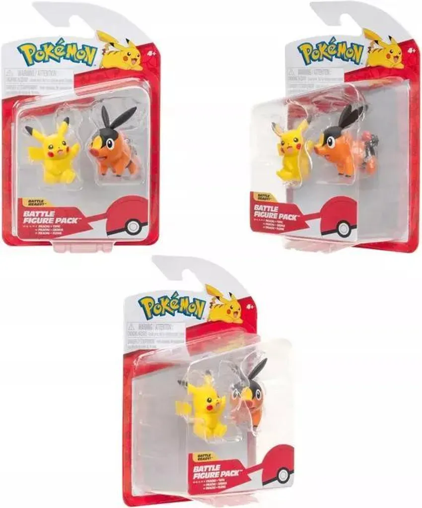 Figurines Pokémon Pikachu et Gruikui pour Jouer et Collectionner Duo