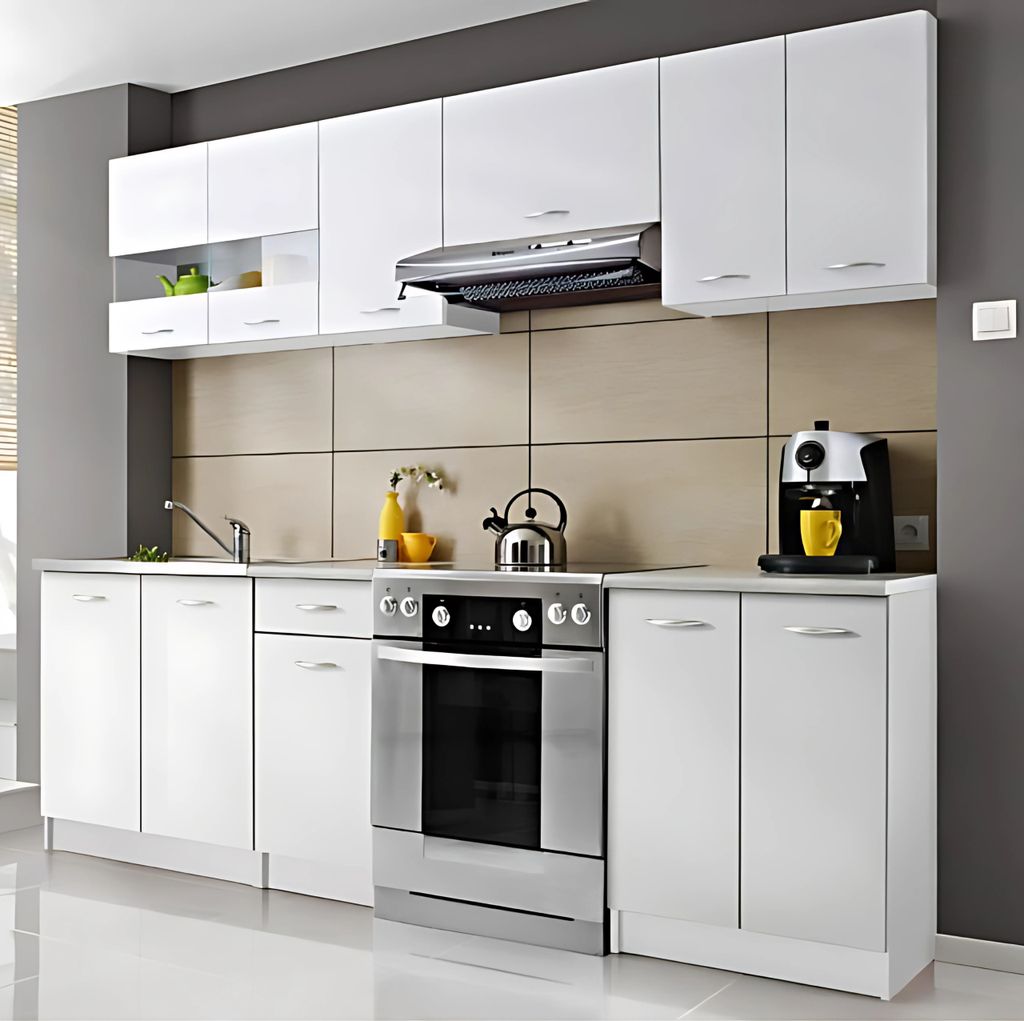Roe Furniture | Küchenzeile - 240x200 cm - Weiß - Produktbild 