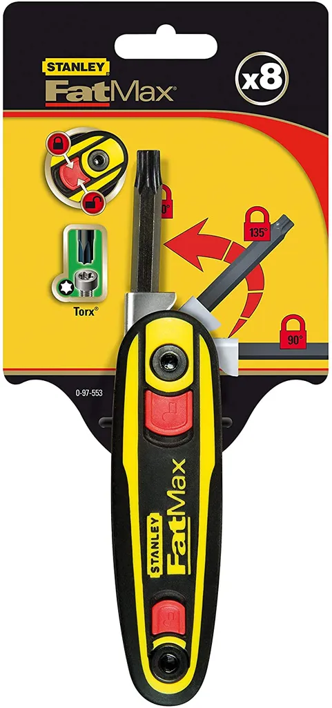 Clés Torx Stanley 8 pièces haute résistance - Acier robuste et durable