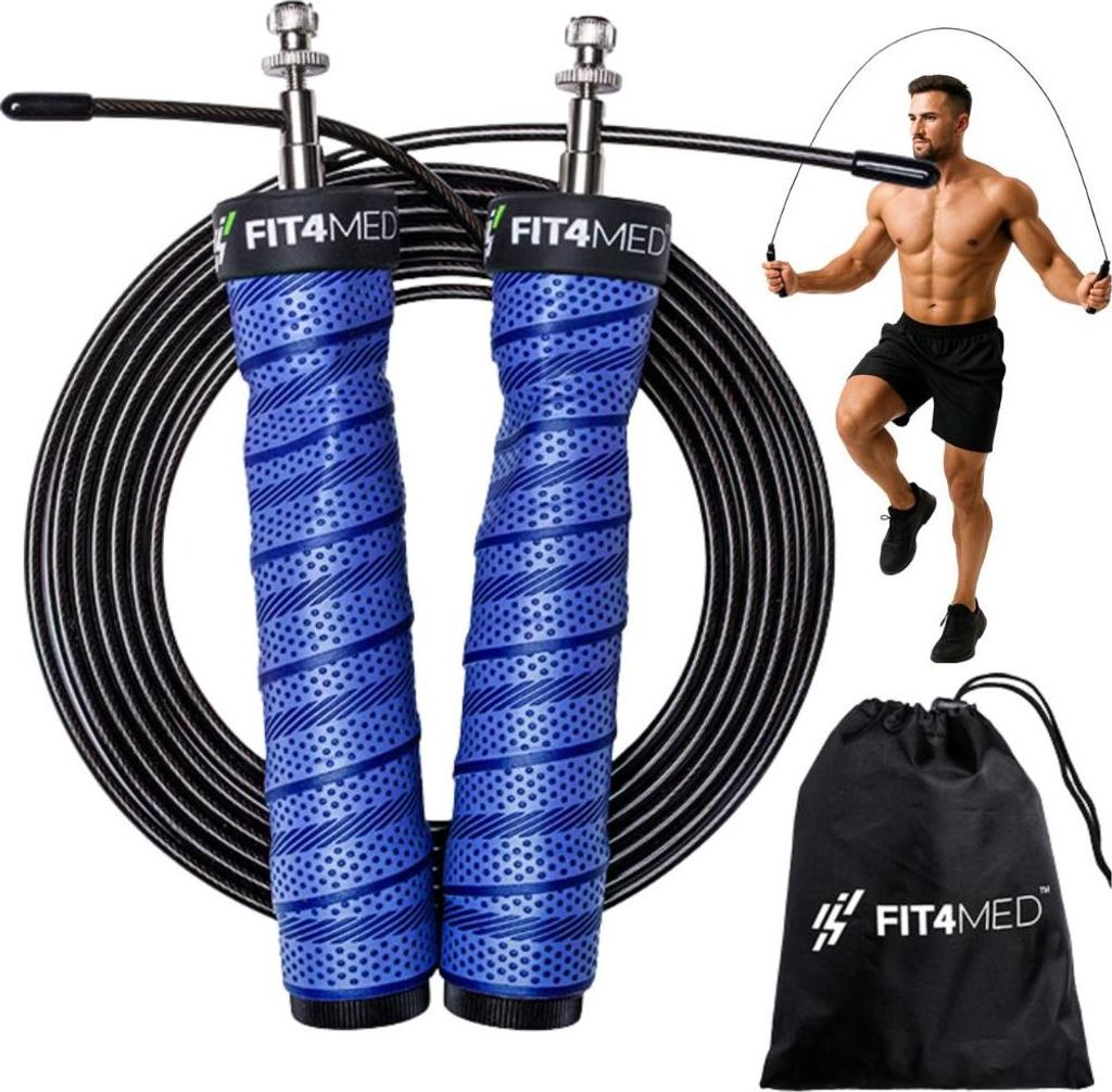 FIT4MED | Springseil - 170 G - Verstellbar - Mit Lagern - Trainingsgerät