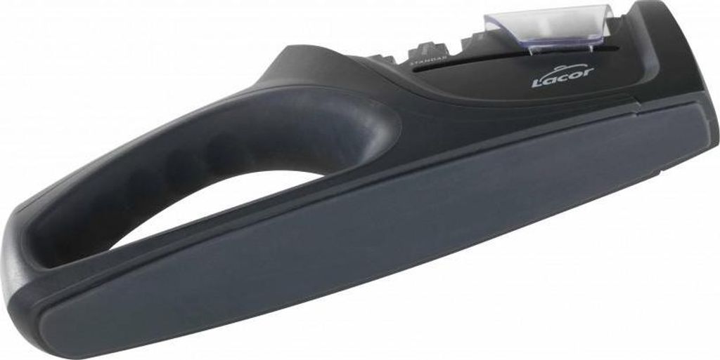 Lacor Messerschärfer Dual - Profi Schärfgerät für Messer - Dunkelgrau
