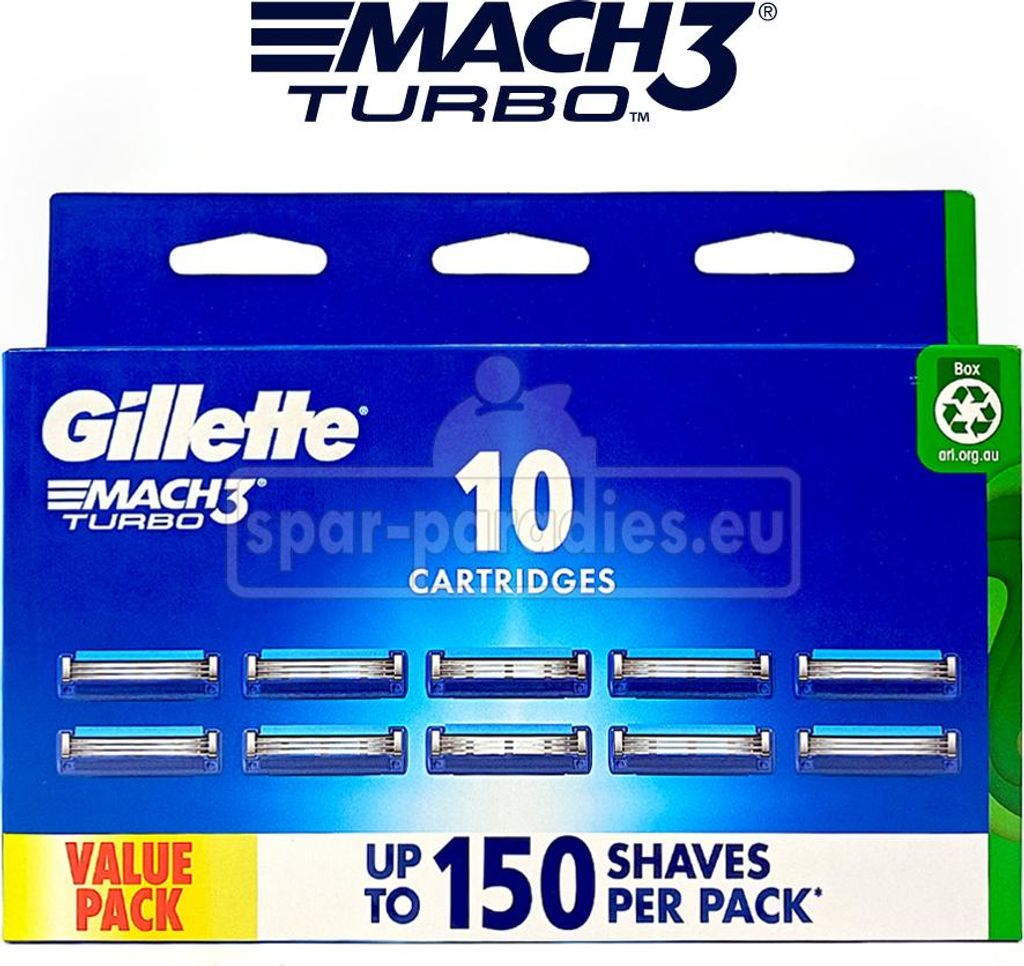 Gillette MACH 3 Turbo Rasierklingen, 10er Pack Produktbild 