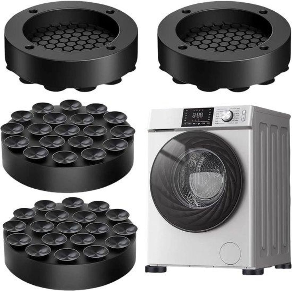 Set aus 4 Universal Antislip Dämpfer für Waschmaschine und Trockner