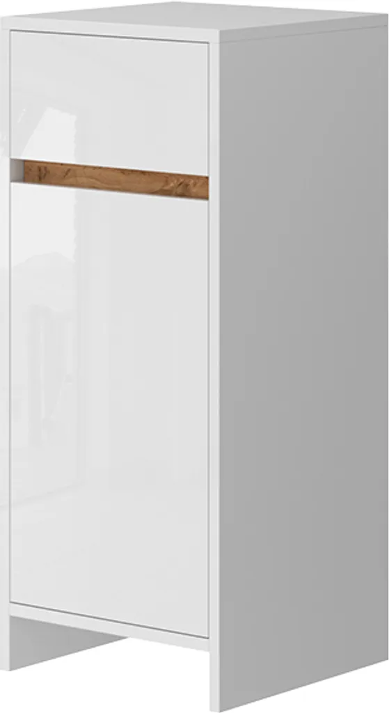 Petit meuble de rangement 35 cm Vicco Detmold pour salle de bain et WC