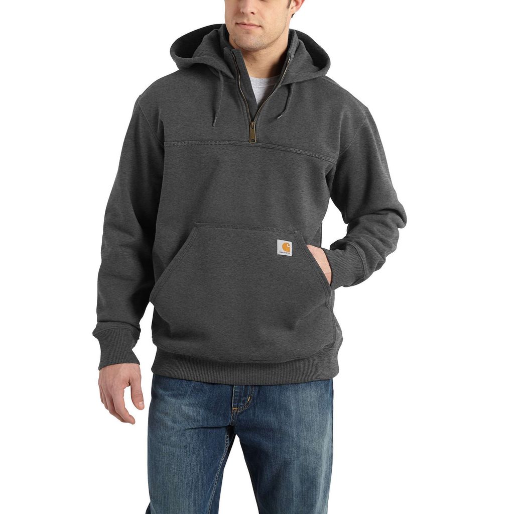 Carhartt Quarter Zip-Sweatshirt, Farbe:anthrazit, Größe:XXL