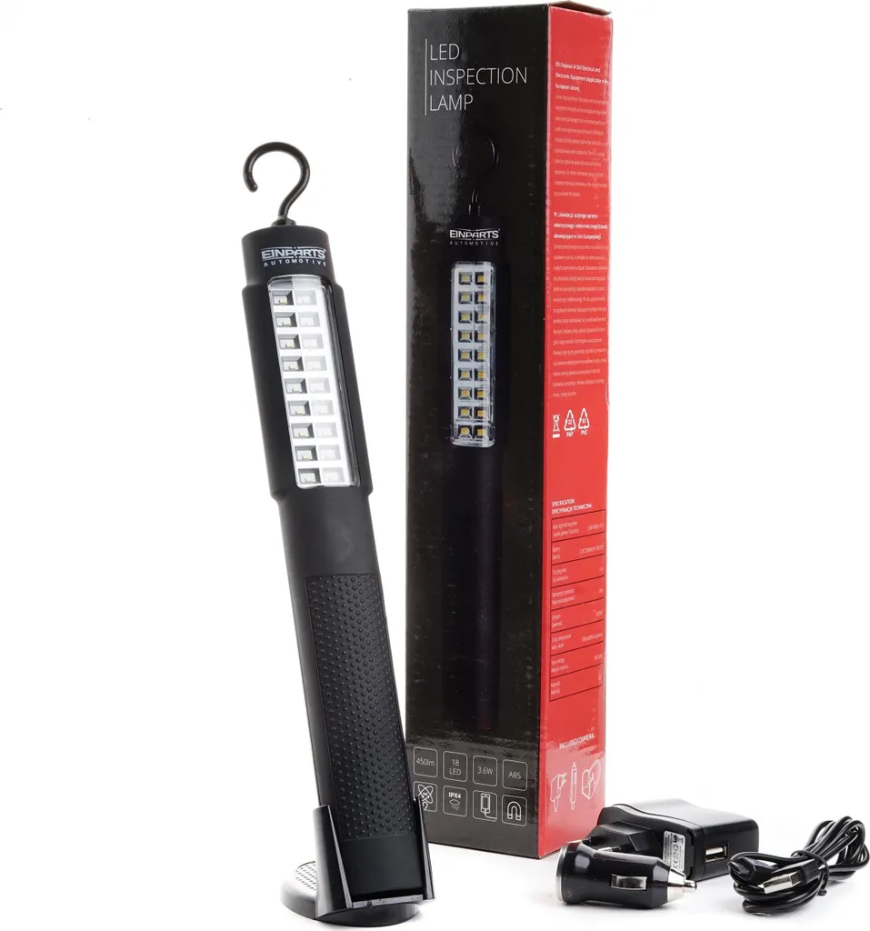 Baladeuse de chantier LED rechargeable 450 lm et batterie de secours