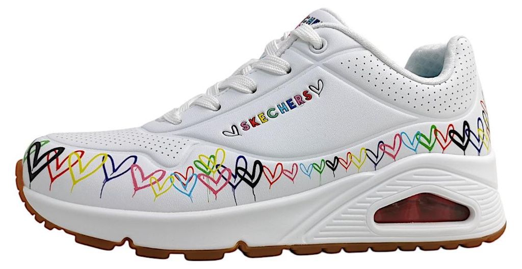 Skechers Uno-Love Damenschuhe Schnürschuhe Weiß Freizeit Productafbeelding 