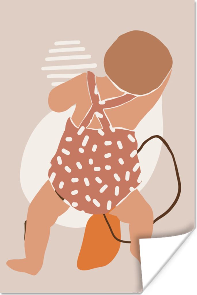 MuchoWow Poster Baby - Kinder - Sohn - Tochter 40x60 cm - Plakate für die Wand - Poster Babyzimmer