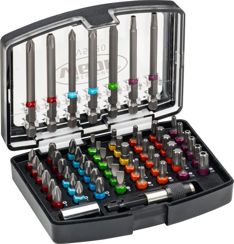 VIGOR Bit Box V5020 1/4" Schlitz Profil, Innen Sechskant Profil Kreuzschlitz