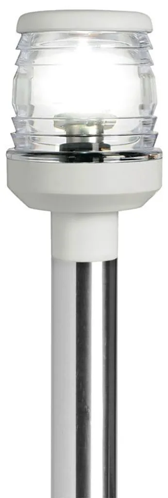 Lampe de balisage 60 cm en acier inoxydable inoxydable et plastique blanc