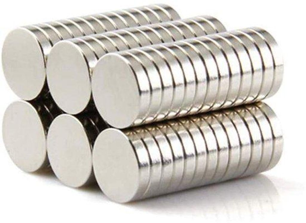 Kleine Magneten 50 Stück weiß 8x2mm für Magnetborde