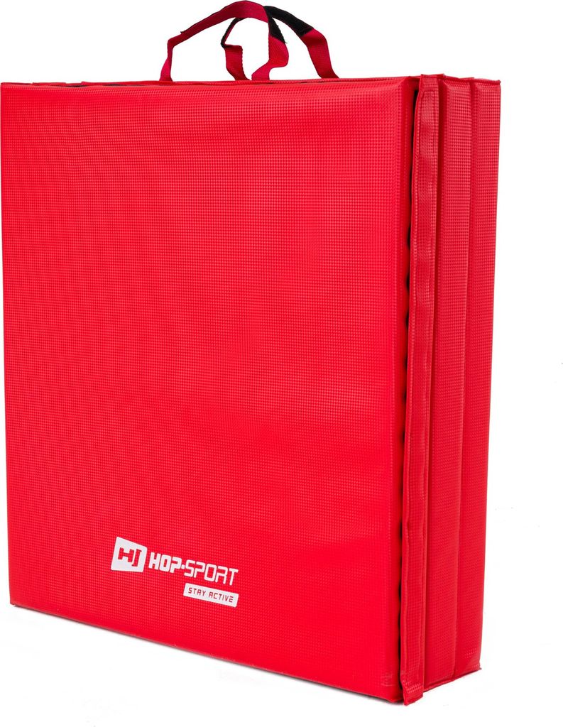 Hop-sport Skládací tvrdá gymnastická žíněnka 5cm červená | Obrázek produktu 4