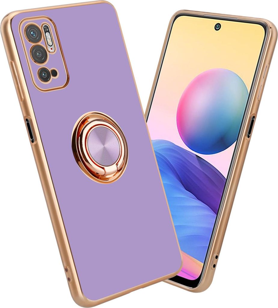 Cadorabo Schutzhülle für Xiaomi RedMi NOTE 10 5G / POCO M3 PRO 5G Hülle in Lila Etui Case Cover Kameraschutz magnetische