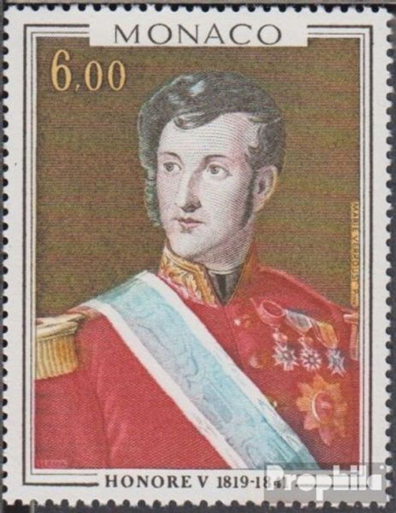 Briefmarken Monaco 1977 Mi 1299 (kompl.Ausg.) gestempelt Gemälde