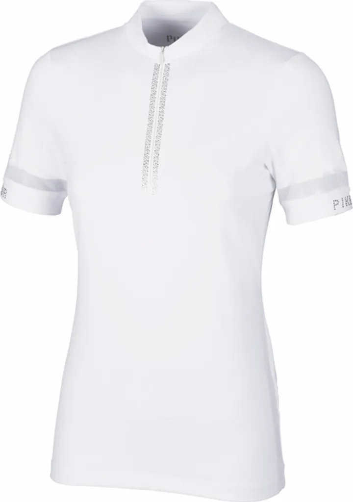 Haut Technique Équitation Pikeur Zip Shirt Selection Blanc 40 Femme