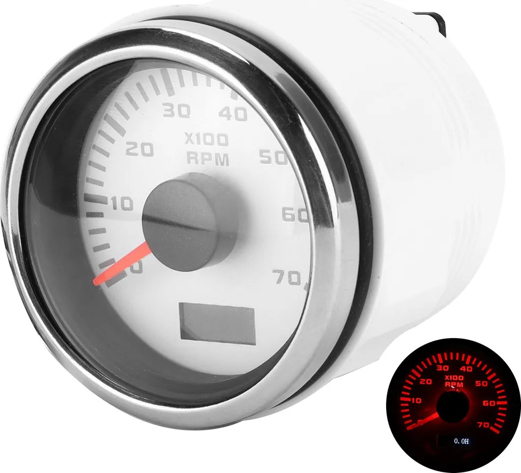 Tachymètre analogique universel 52mm IP67 pour camion et yacht 9-32V