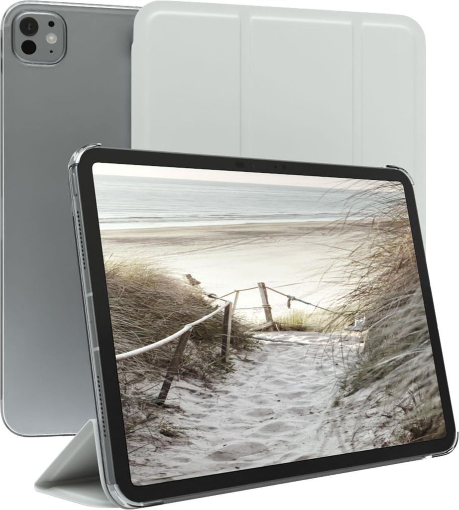 EAZY CASE Smartcase für Apple iPad Mini 6 (2021) Tabletcase Bookcover Smart Flipcase magnetisch Weiß