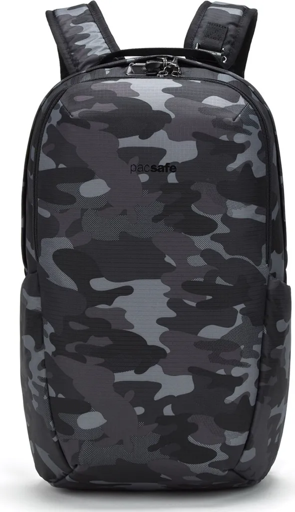 Sac à dos Pacsafe Vibe 25 Nylon avec protection RFID camouflage gris