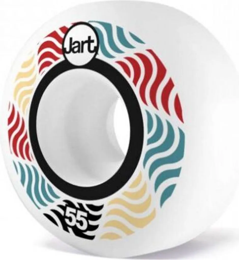 Roues JART Spiral 55mm 102a Anti-Flatspot pour Slides Fluides Blanc