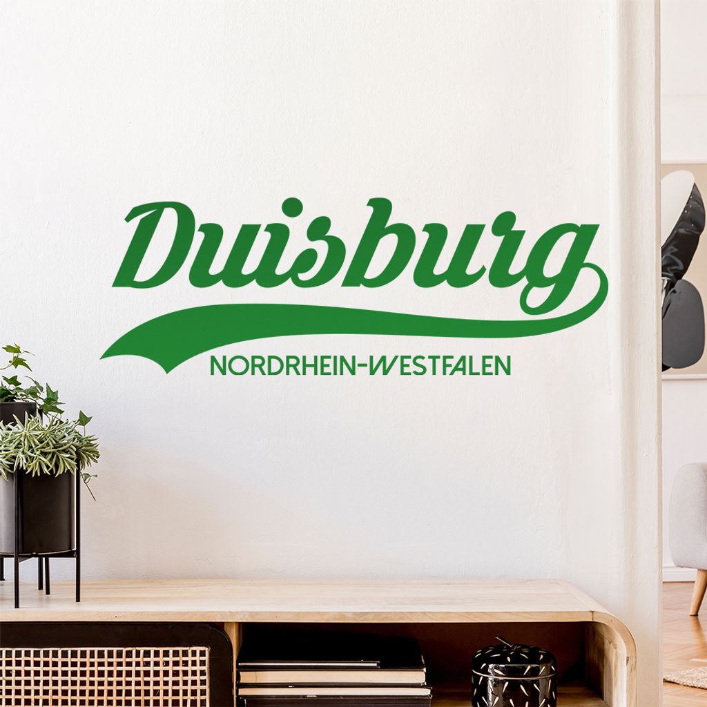 Duisburg Nordrhein-Westfalen Wandtattoo Wandaufkleber Wall Sticker - Dekoration, Küche, Wohnzimmer, Schlafzimmer, Badezimmer