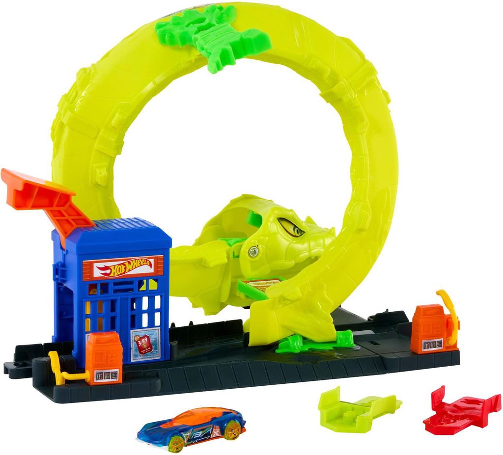 Hot Wheels City Schlangen-Spiralattacke Spielset mit Produktbild 