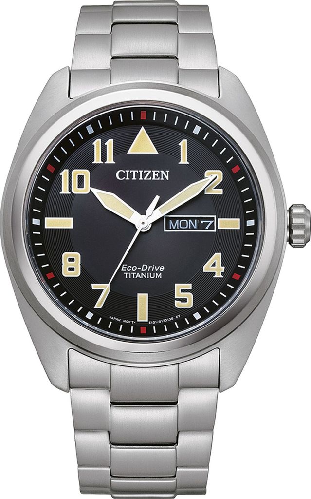 A studio shot of a men's wristwatch.