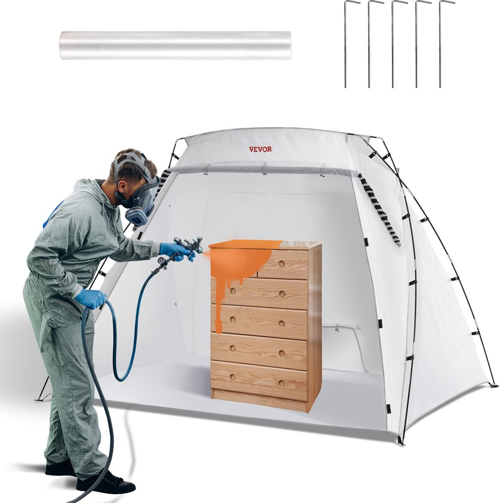 VEVOR Farbkabine Sprühmalerei 228x158x158cm Sprühfarbe Produktbild 1