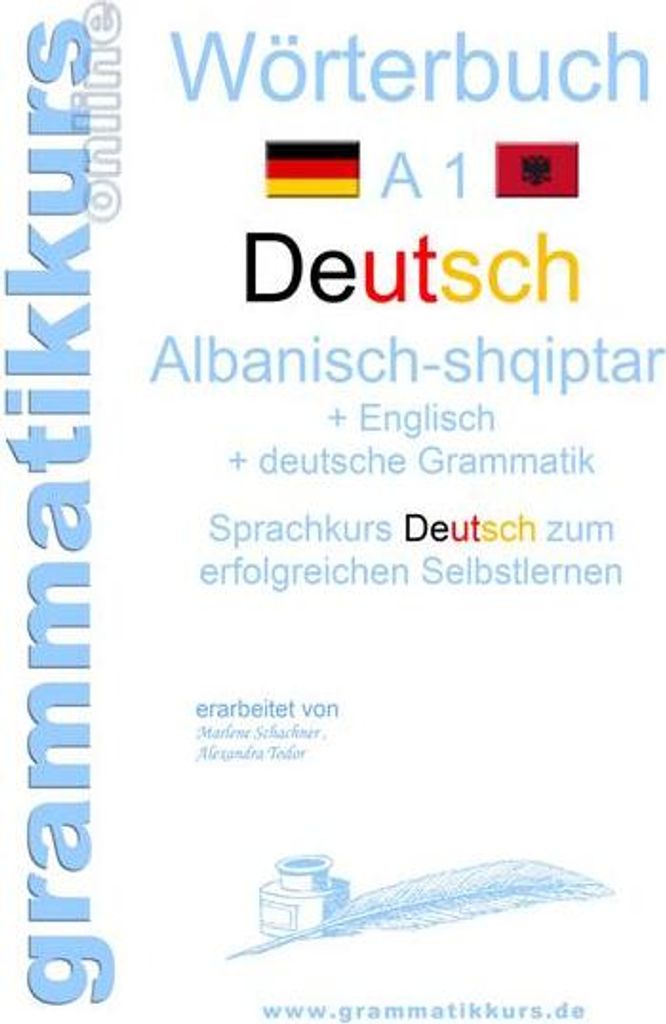 Wörterbuch Deutsch - Albanisch - Englisch A1 Immagine del prodotto 