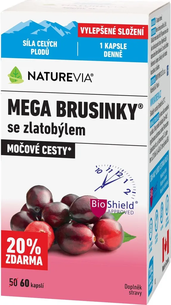 NatureVia Mega Cranberry 60 gélules - Complément de Canneberge Concentré