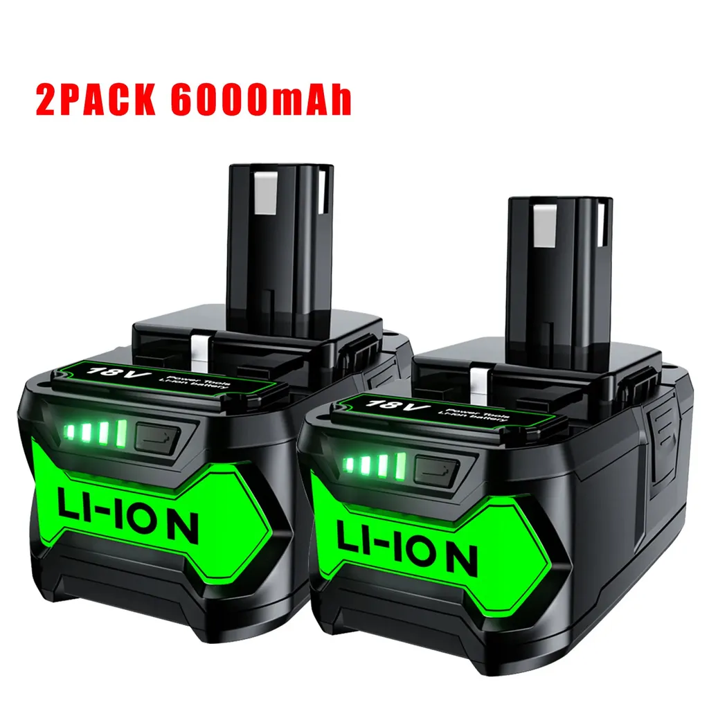 Batterie 18V 6000mAh pour Ryobi ONE+ : Solution Autonomie Longue Durée - 2