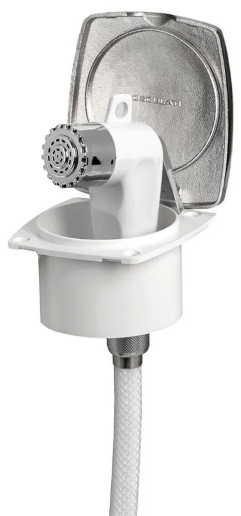 Douche de plafond New Edge en acier inoxydable avec tuyau PVC de 2,5 m