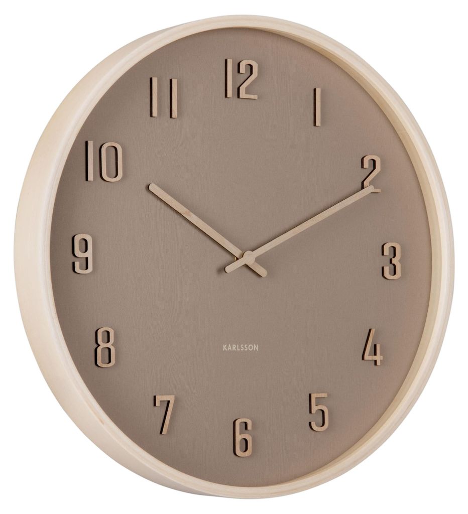 WANDUHR Nervadura - Braun - 40,8/40,8/ cm Produktbild 