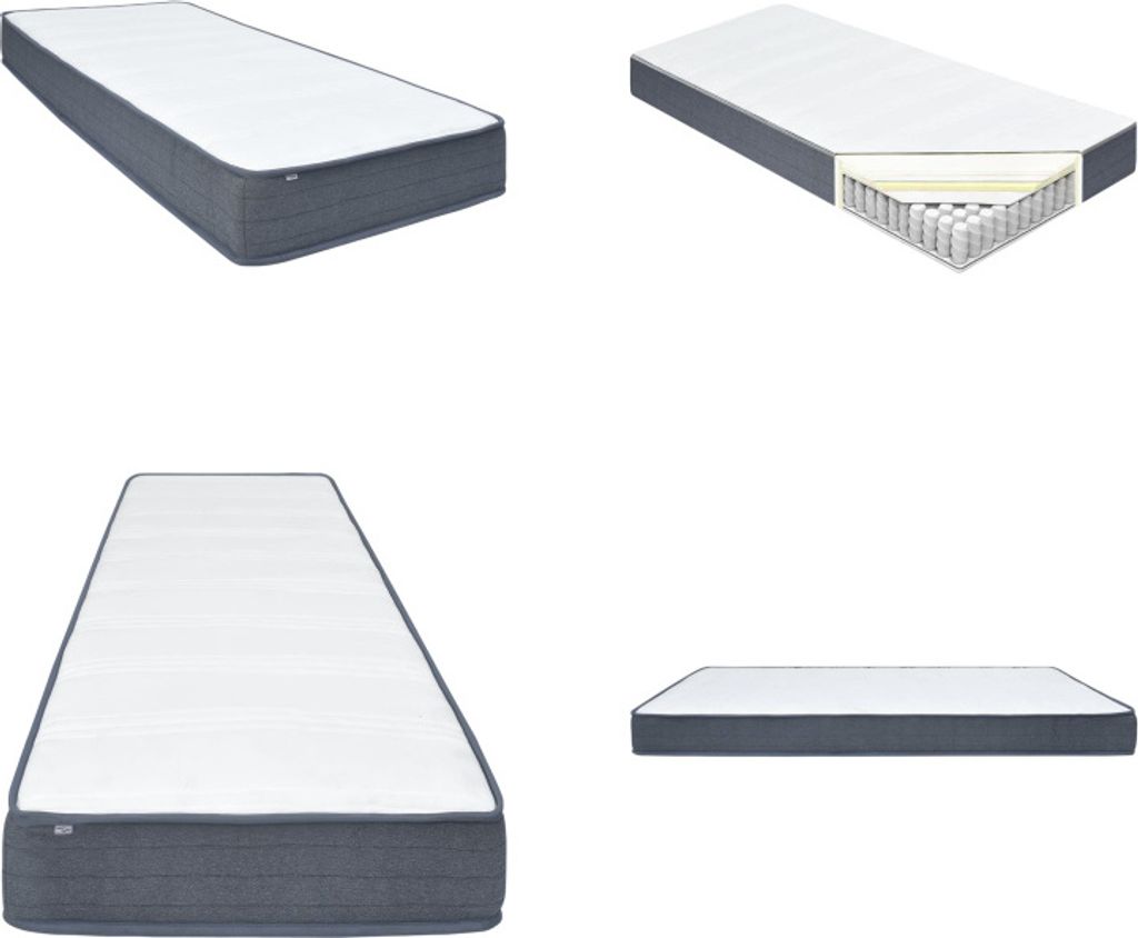 vidaXL Boxspringbett Matratze 200 x 80 x 20 cm - Boxspringbettmatratze - Boxspringbettmatratzen - Boxspringbett-Matratze - Boxspringbett-Matratzen