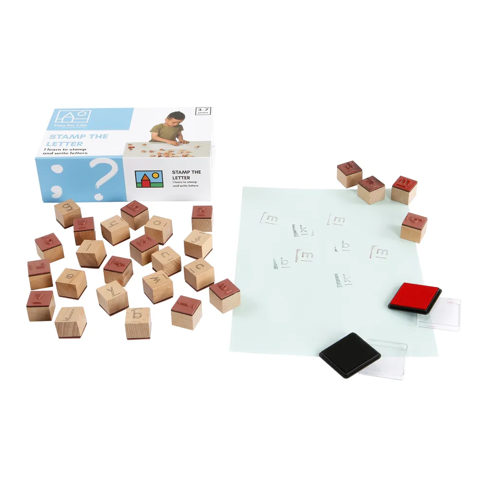 Apprendre à écrire sans frustration grâce aux tampons alphabet EDUPLAY