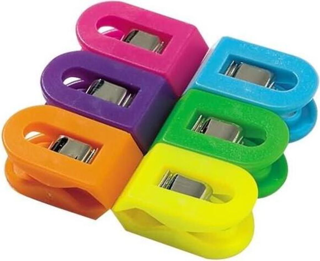 Briefklemmer Multi Clip Liliput 15x25mm VE=4 Stück Leuchtfarben sortiert