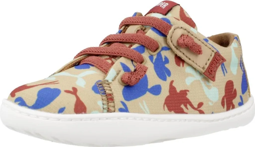 Camper Peu Cami FW Marron - Chaussures Enfant Faciles à Enfiler en Cuir