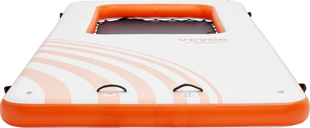 Plateforme Flottante de Bain avec Trampoline Intégré et Échelle de Pont - 11