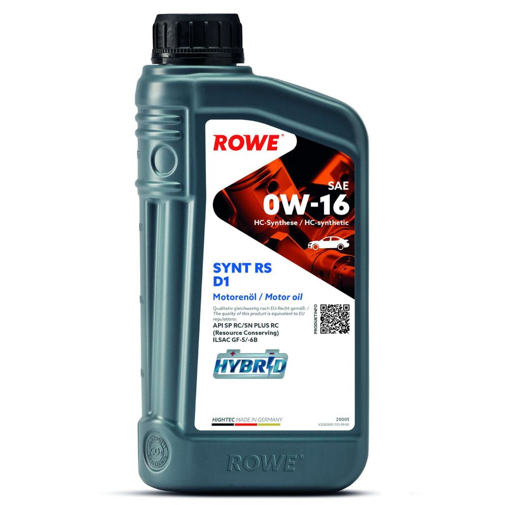 Rowe Hightec Synt RS D1 SAE 0W-16 Motoröl, 1l