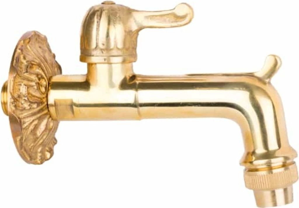Nostalgie Auslaufventil blank Hebel 1/2"