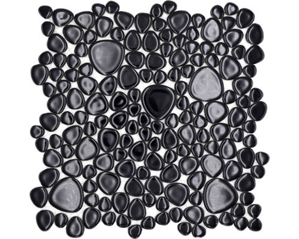Keramikmosaik XKM 890N schwarz 27,5x27,5 cm