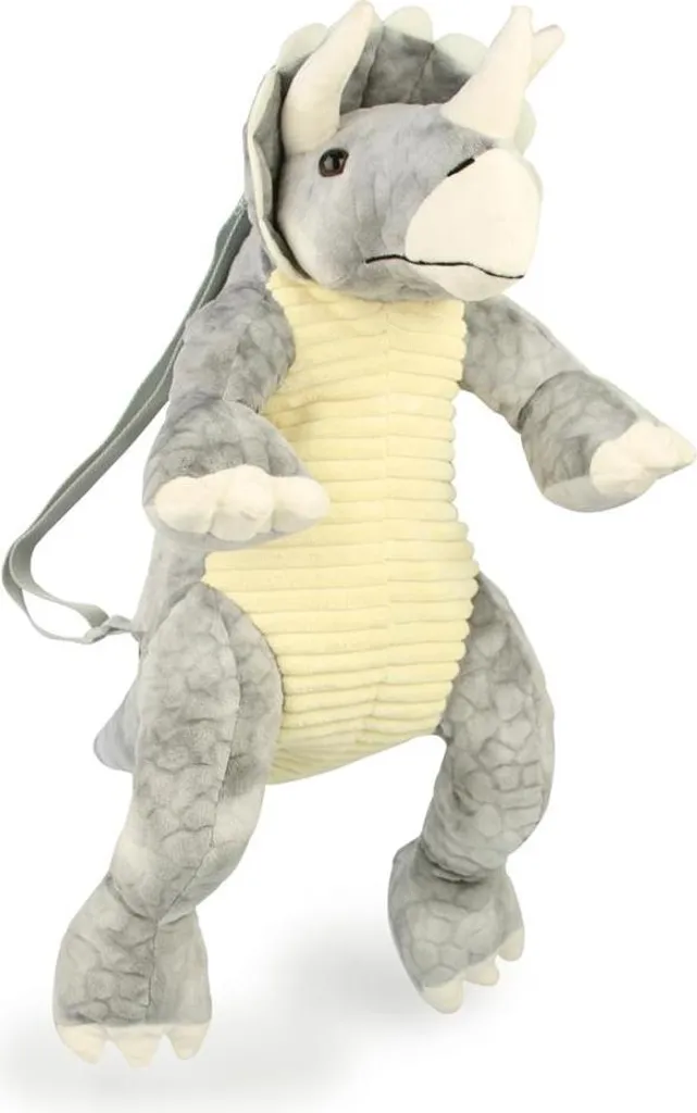 Sac à dos peluche dinosaure Triceratops - Bagagerie ludique enfant